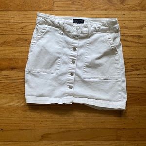 Jcrew White Denim Skirt